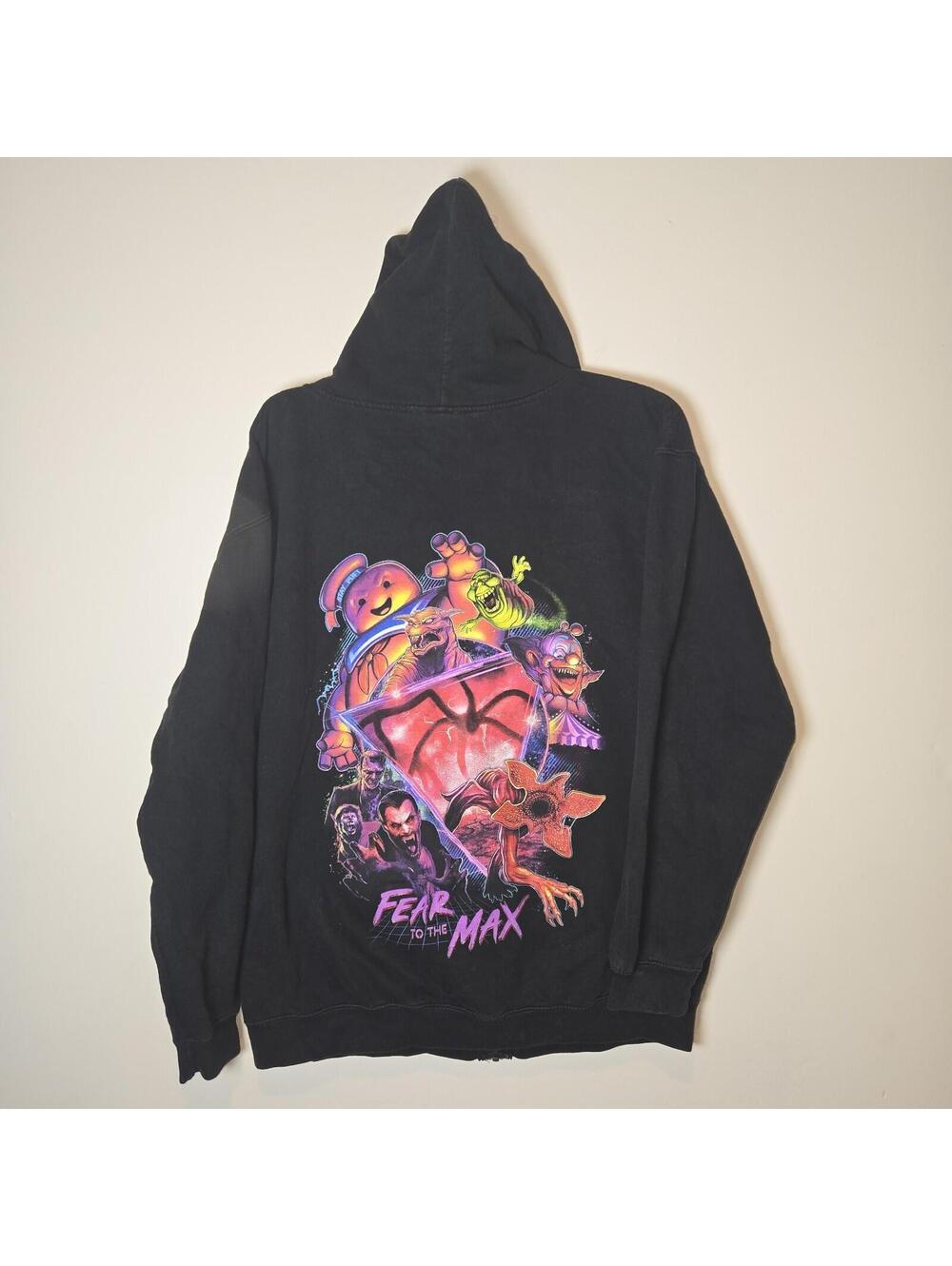 Universal Studios x Halloween Horror Nights Hoodie Fear Max 2019 Black Sz XL